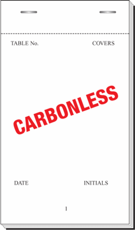 PAD35 Carbonless Duplicate 3.75" x 6.5" (5.5" Tear out)